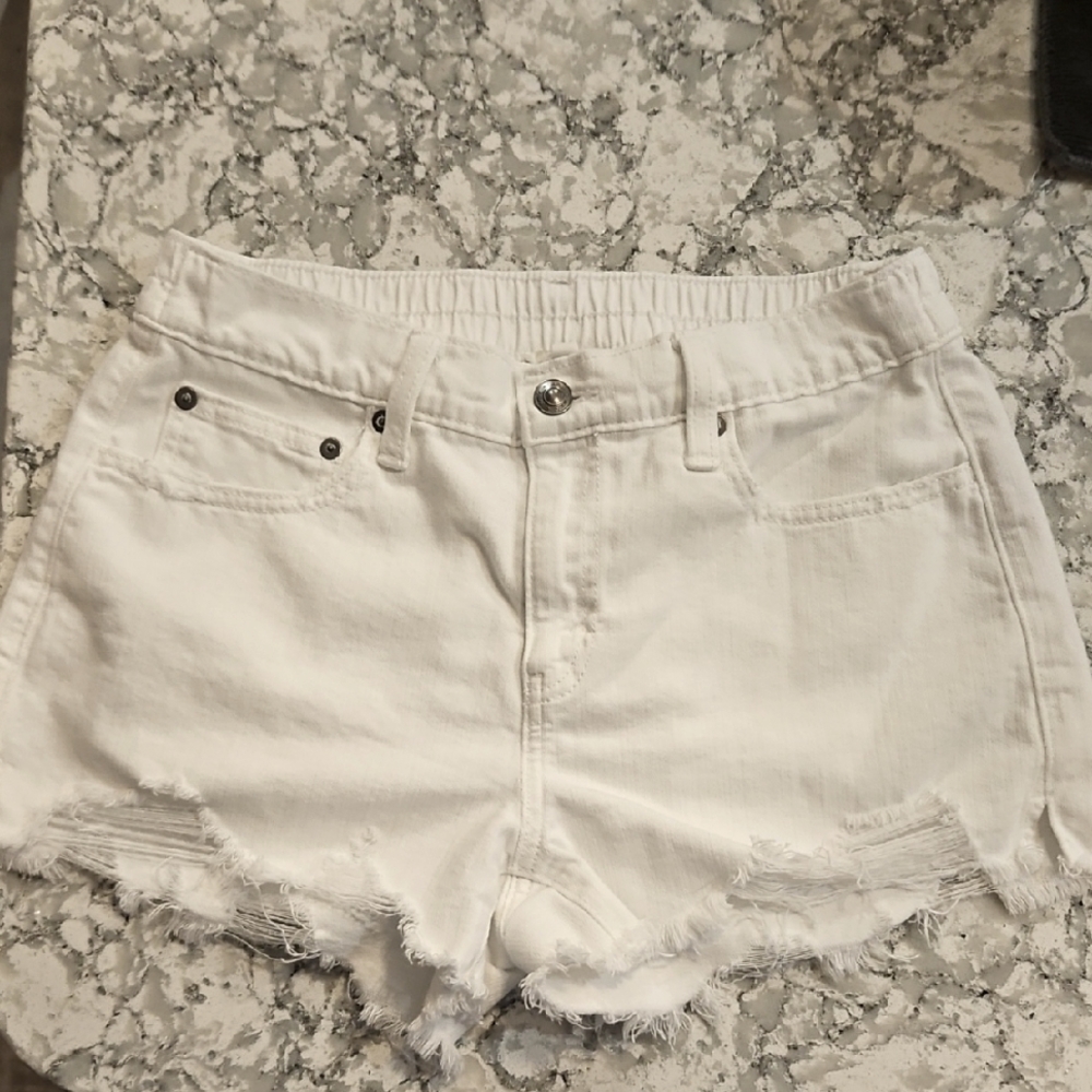 Aerie White Denim Women's Shorts